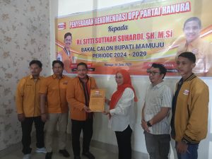 Serahkan Rekomendasi ke Sutinah, DPC Hanura Mamuju: Ini Perintah DPP