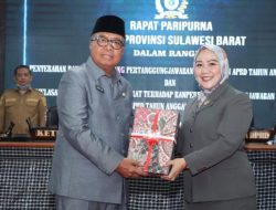 DPRD Terima Ranperda Pertanggungjawaban APBD 2024 Pemprov Sulbar