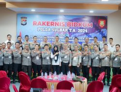 Rakernis Bidkum Polda Sulbar, Tingkatkan Pengembangan Penguatan Hukum Personel