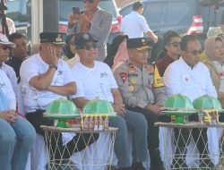 Wakapolda Sulbar Hadiri Pelepasan Sandeq Race di Pantai Silopo Polman