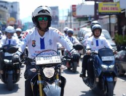 Kapolda dan Forkopimda Sulbar Pimpin Pawai Kendaraan Tertib Berlalu Lintas dan Taat Pajak
