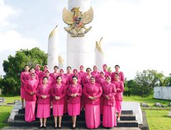 Jelang HKGB ke-72, Bhayangkari Polda Sulbar Ziarah TMP Pattidi