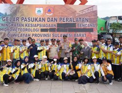Kapolda Sulbar Hadiri Apel Siaga, Tunjukkan Komitmen Tinggi Hadapi Bencana Hidrometeorologi