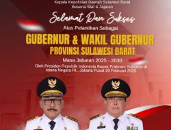 Kapolda Sulbar: Selamat Atas Pelantikan Gubernur dan Wakil Gubernur, Bupati dan Wakil Bupati 2025-2030