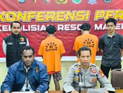 Polres Majene Tangkap Dua Pelaku Kejahatan dalam Operasi Pekat Marano 2025