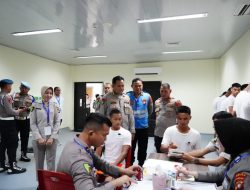 BETAH, Wakapolda Sulbar Cek Langsung Proses Rikkes Penerimaan Calon Tamtama