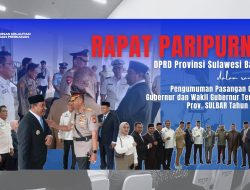 Kadis DKP Hadiri Pengumuman Gubernur dan Wagub Terpilih 2025-2030