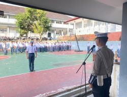 Ditlantas Polda Sulbar Kampanyekan Keselamatan Berlalu Lintas di SMA Negeri 2 Mamuju