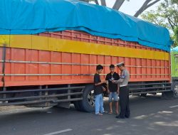 Upaya PJR Ditlantas Polda Sulbar Tekan Angka Kecelakaan, 9 Kendaraan Over Load Kena Teguran Tertulis