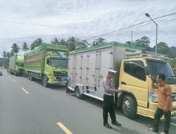 Sat PJR Ditlantas Polda Sulbar Beri Penindakan Pelanggar Over Dimensi dan Over Load