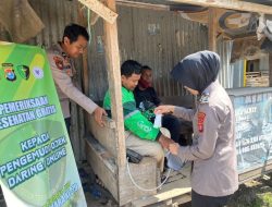 HUT Bhayangkara ke-79, Biddokes Polda Sulbar Sapa Ojol dengan Layanan Medis Gratis
