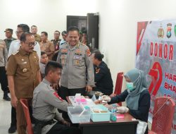 Gubernur Suhardi Duka Apresiasi Bakti Kesehatan Polda Sulbar Jelang HUT Bhayangkara ke-79