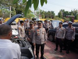 Wakapolda Sulbar Pastikan Kendaraan Dinas di Polman Siap Optimalkan Pelayanan Publik