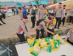 Polda Sulbar Bersama Pemprov Lakukan Gerakan Pangan Murah di Pulau Karampuang