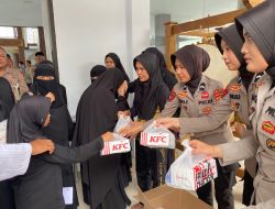 Polwan Polda Sulbar Gelar Aksi Sosial: Bersih Tempat Ibadah dan Santuni Anak Yatim