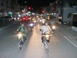 Jaga Kondisifitas, Polres Majene Bersama Kodim 1401 Majene Gelar Patroli Gabungan Skala Besar