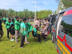 Gubernur Sulbar Apresiasi Polda Sulbar dalam Layanan Kesehatan Gratis untuk Ojek Online