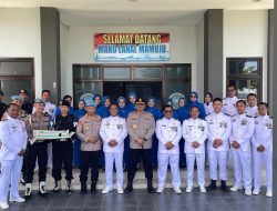 Kapolda Sulbar Beri Kejutan di Hari Jadi TNI AL, Kunjungi Lanal Mamuju