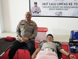 Semarak Hut Lalu Lintas ke-70, Kapolda Sulbar harapkan Kegiatan Bakhti Kesehatan Memberikan Manfaat untuk Masyarakat
